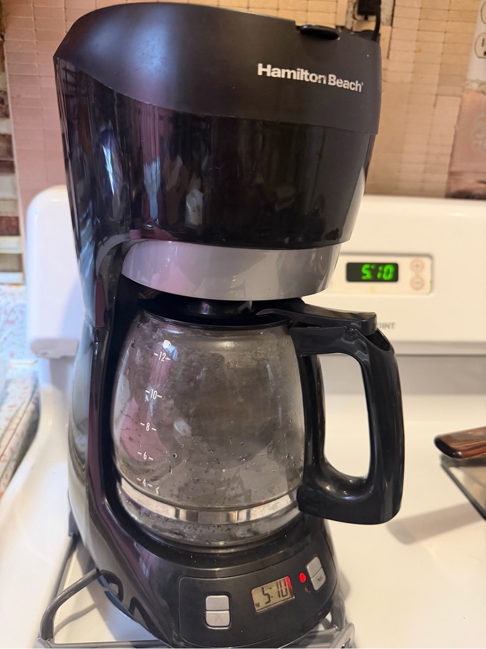 Hamilton Beach Black Programmable 12-Cup Coffee Maker